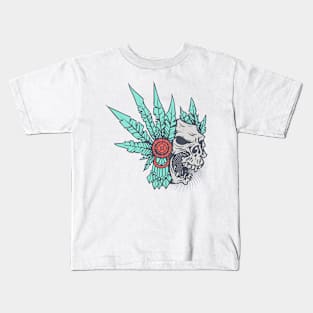 Native-American Skull Kids T-Shirt